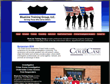Tablet Screenshot of bluelinetraininggroup.com